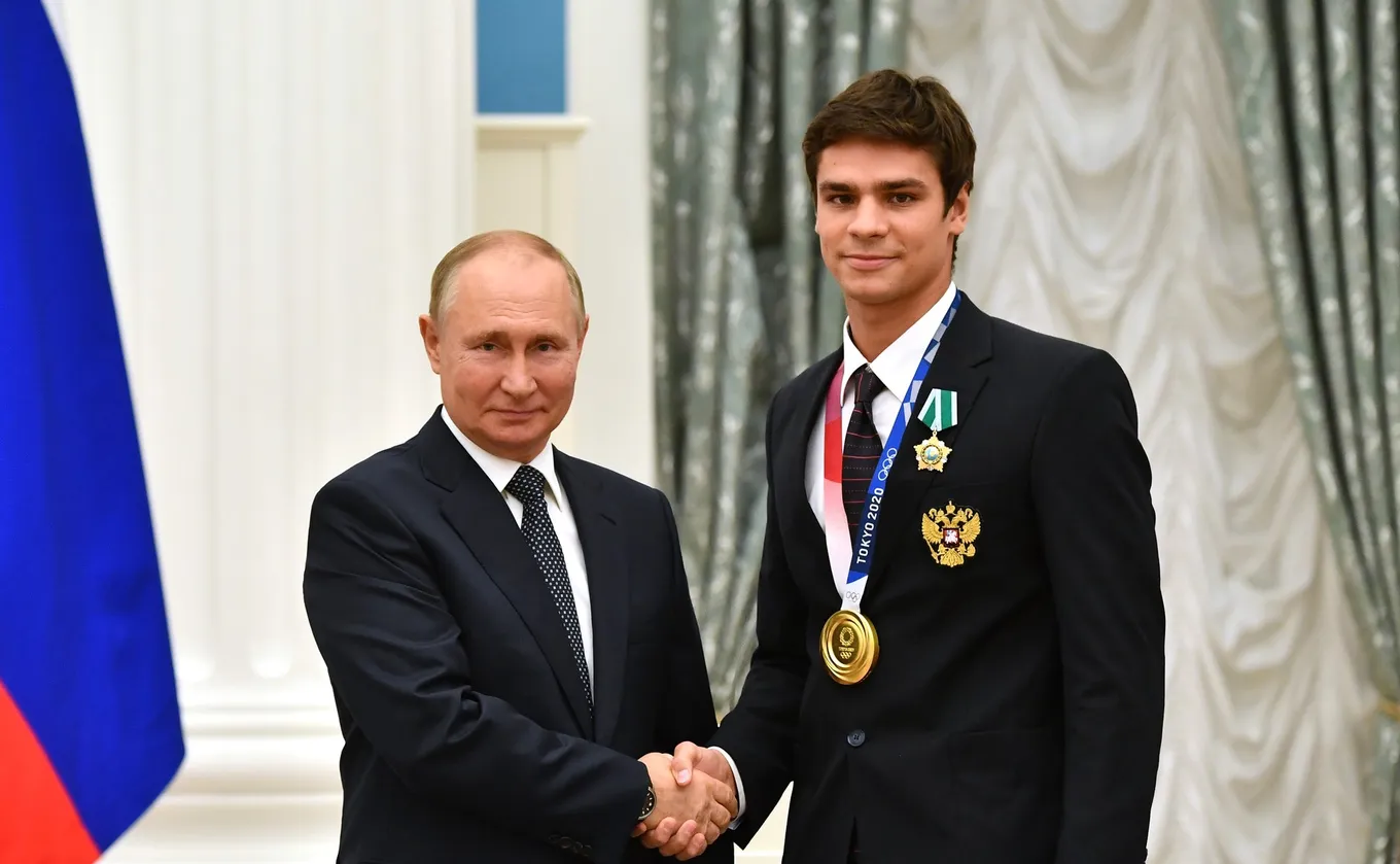 Владимир Путин и Евгений Рылов