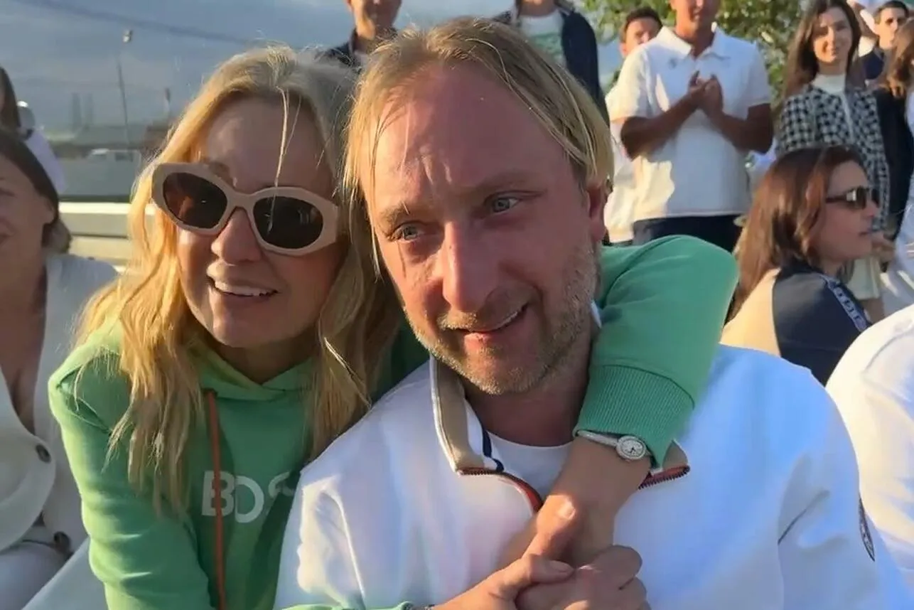 Яна Рудковская и Евгений Плющенко