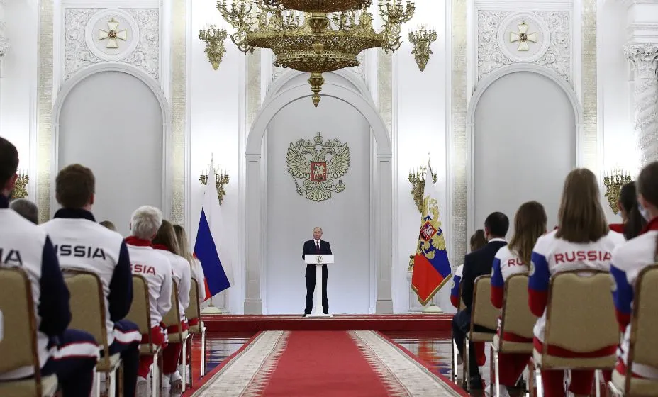 Владимир Путин на встрече с олимпийцами