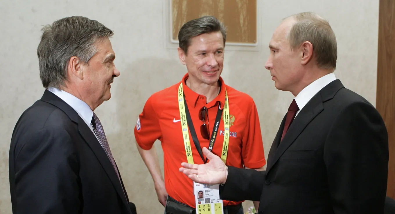 Рене Фазель, Вячеслав Быков и Владимир Путин