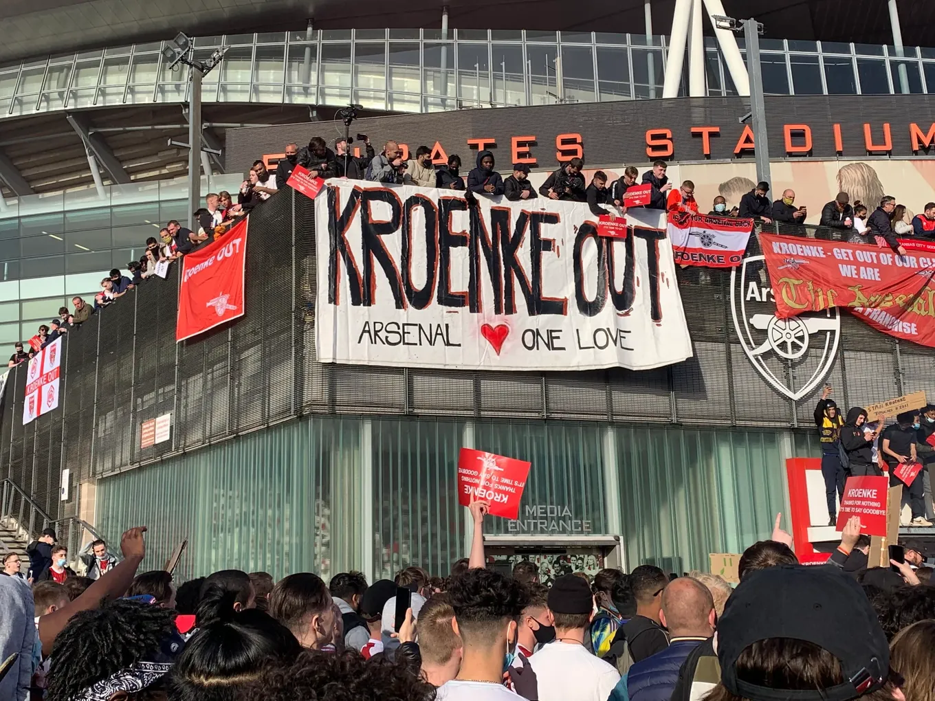 Протесты против Кронке в 2021 году