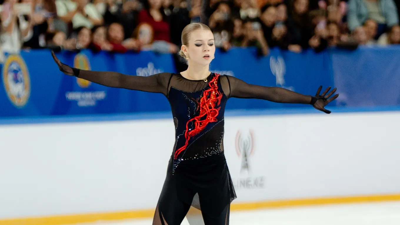 Александра Трусова. Фото: Азиз Еркебулан с Мемориала Дениса Тена