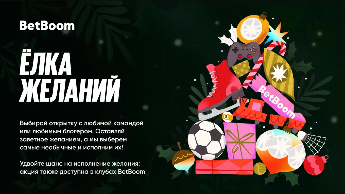 BetBoom запускает акцию «Ёлка желаний»