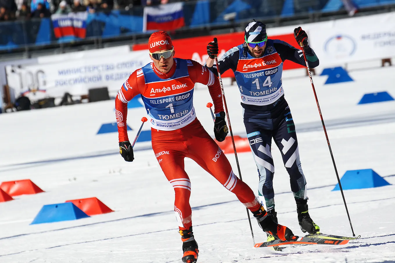 Александр Большунов и Сергей Устюгов